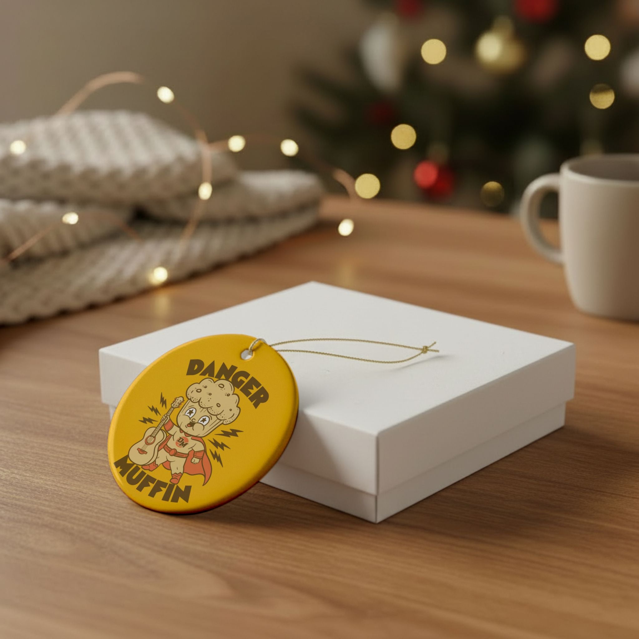 Danger Muffin Ceramic Ornament