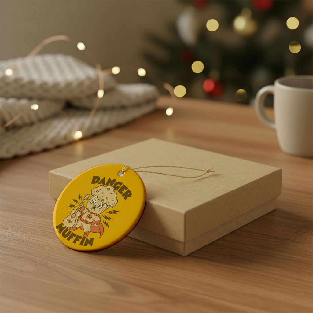 Danger Muffin Ceramic Ornament