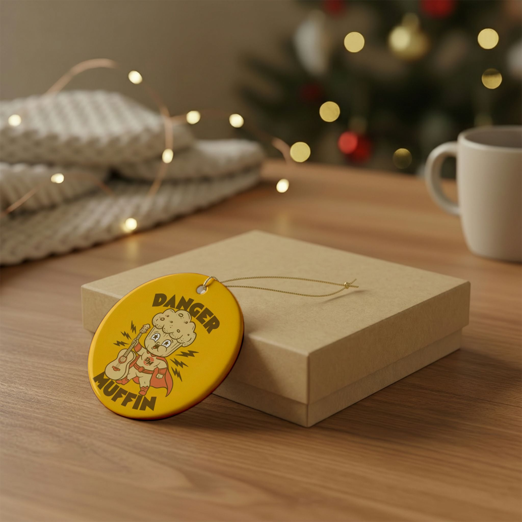 Danger Muffin Ceramic Ornament