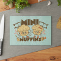 Mini Muffins Glass Cutting Board