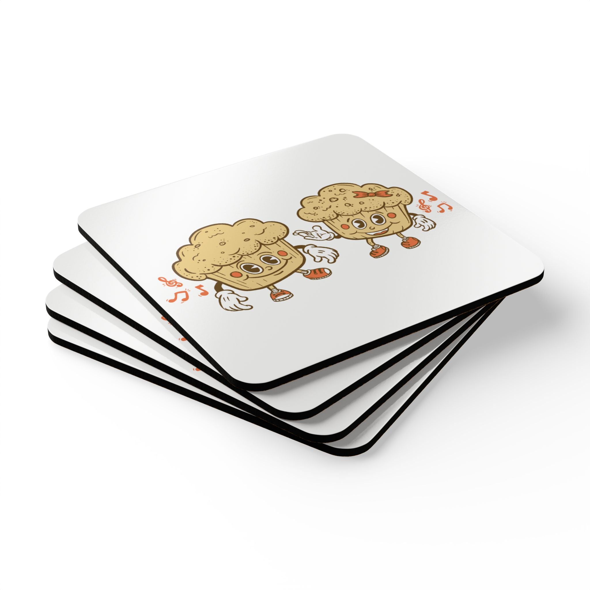 Muffins Cork Coaster Set