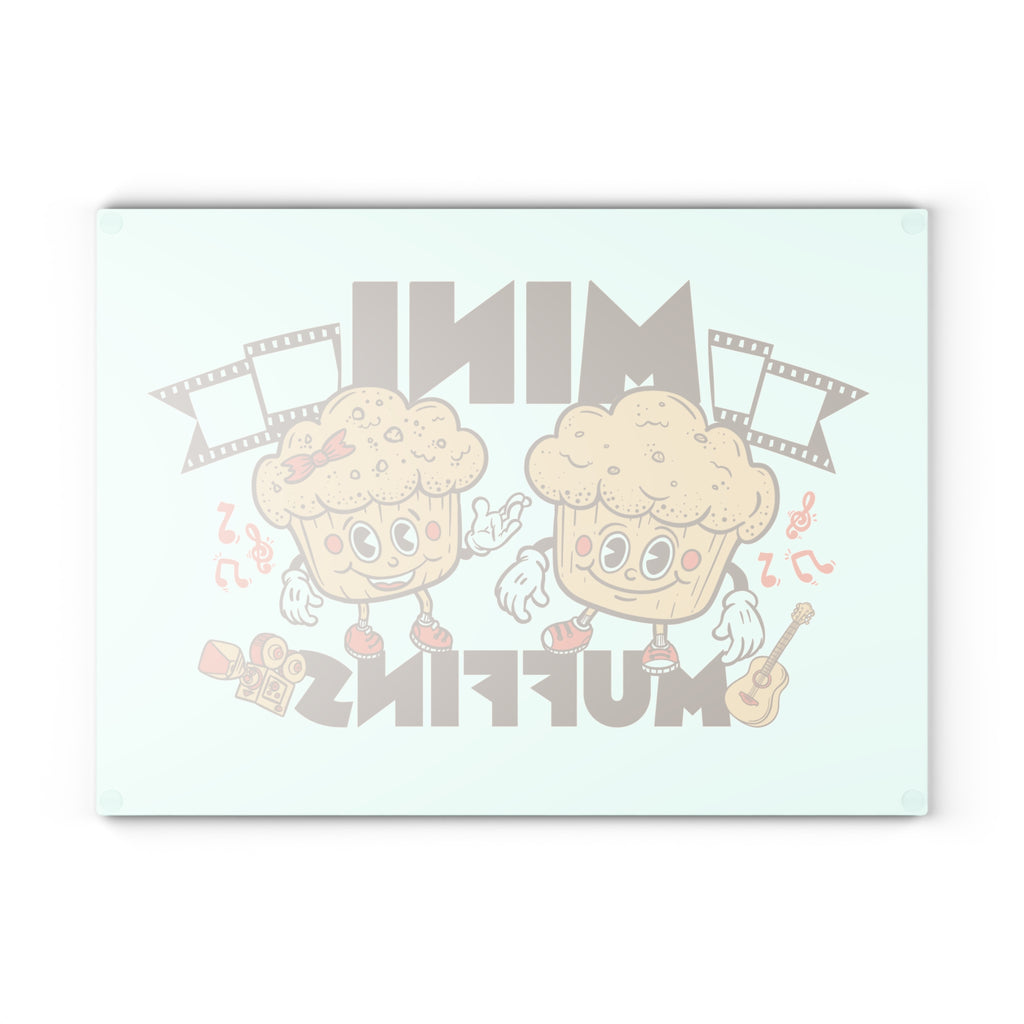 Mini Muffins Glass Cutting Board