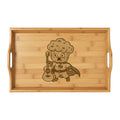 Engraved Bamboo Serving Tray