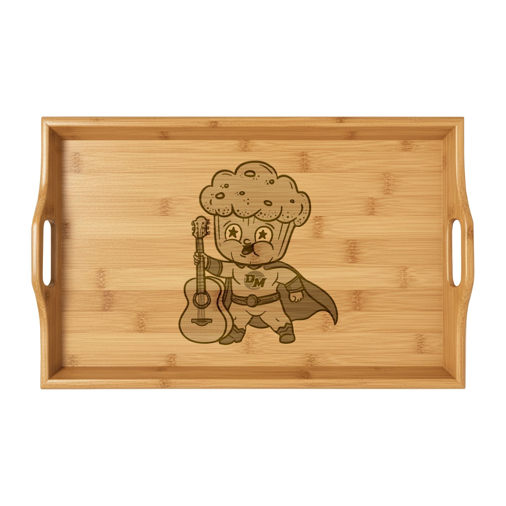 Engraved Bamboo Serving Tray