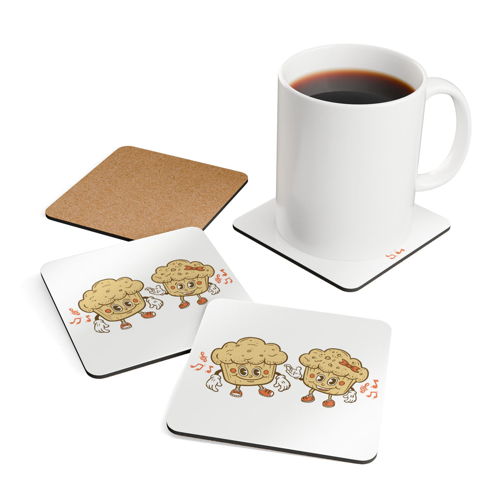 Muffins Cork Coaster Set