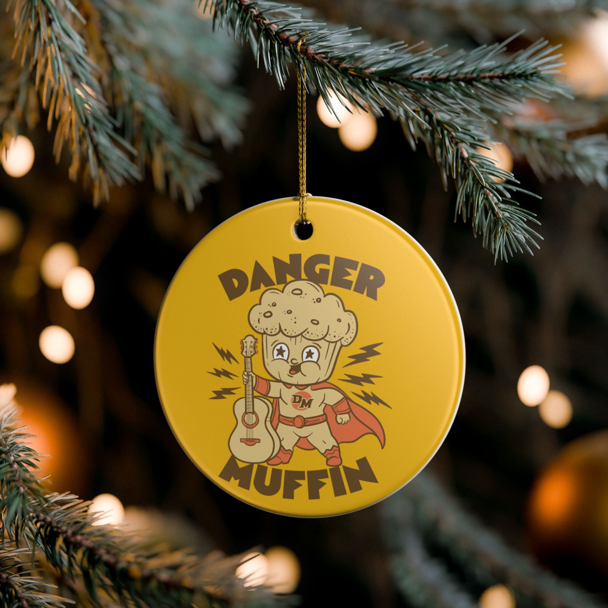 Danger Muffin Ceramic Ornament